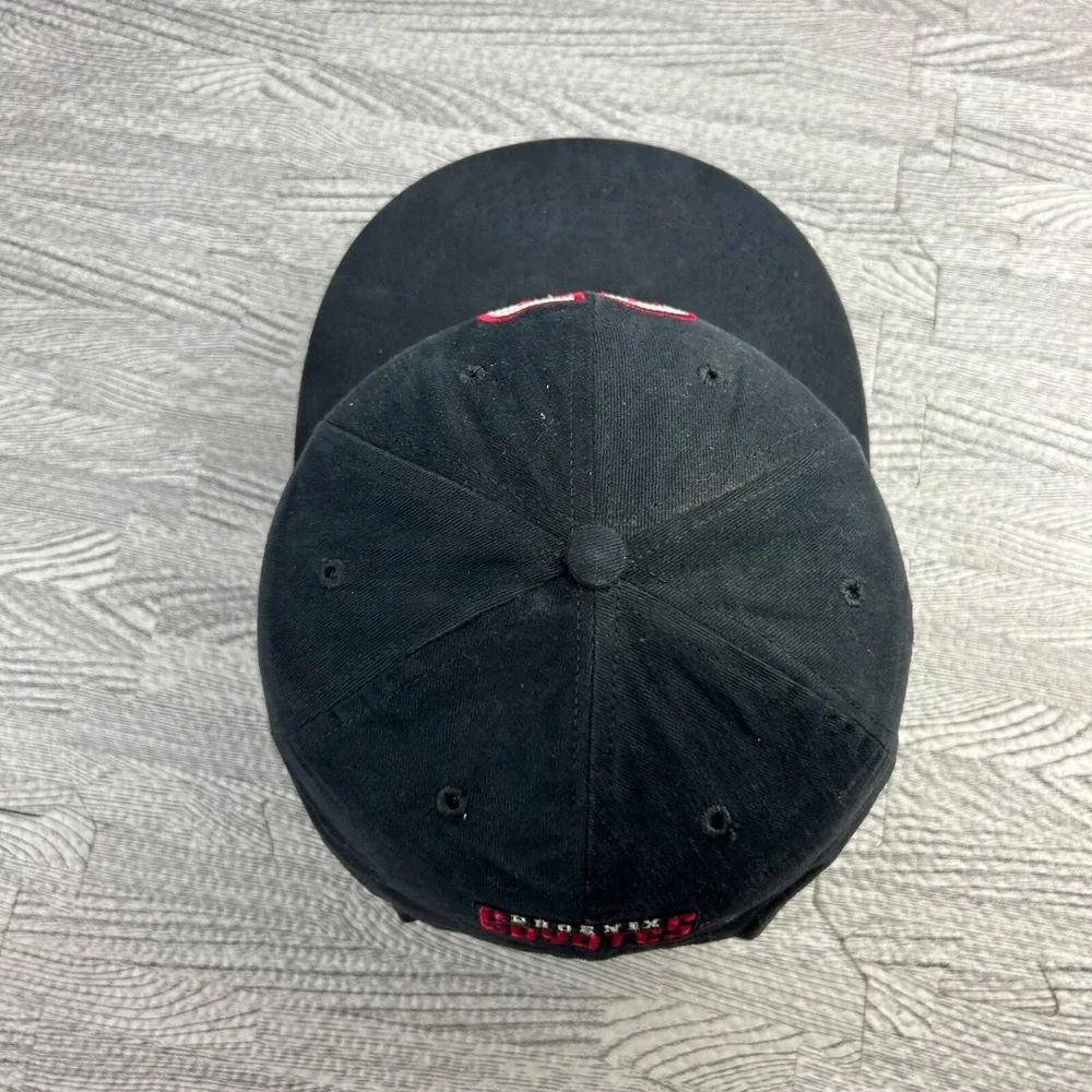 Vintage‎ 90s Phoenix Coyotes Hat Cap Strap Back Adjustable Black Jeremy Roenick